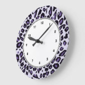 Grande Horloge Ronde Purple leopard (Angle)