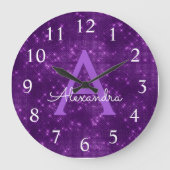 Grande Horloge Ronde Purple Sparkle (Recto)
