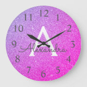 Grande Horloge Ronde Purple Sparkle (Recto)