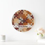 Grande Horloge Ronde Puzzle en bois (Maison)