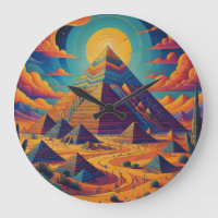 Pyramide égyptienne psychédélique paysage art