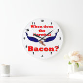 Grande Horloge Ronde Quand le lard Narwhal (Maison)