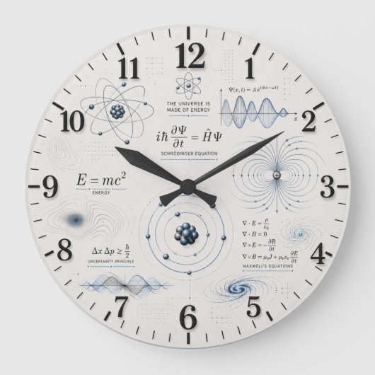 Grande Horloge Ronde Quantum Physics Science Classroom (Recto)