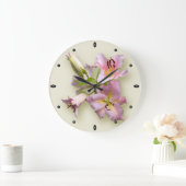 Grande Horloge Ronde Quatuor Pink Lily (Maison)