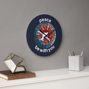 Grande Horloge Ronde Que la paix soit avec vous