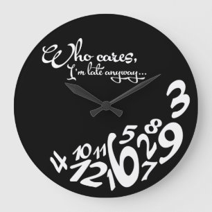 Grande Horloge Ronde qui s'inquiète, je suis en retard de toute façon