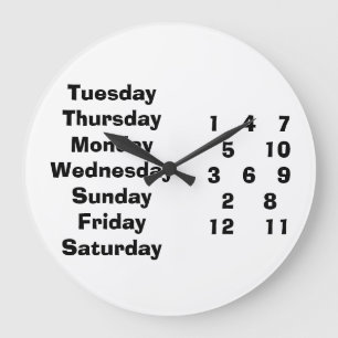 GRANDE HORLOGE RONDE QUOI QUE CE SOIT ET À CHAQUE FOIS QUE VOUS FERMEZ