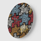 Grande Horloge Ronde RAB Rockabilly Animal (Angle)