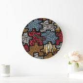 Grande Horloge Ronde RAB Rockabilly Animal (Maison)