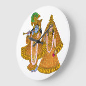 Grande Horloge Ronde Radha Krishna Clock (Angle)