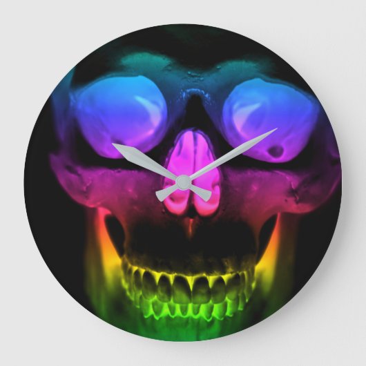 Grande Horloge Ronde Rainbow Glowing Skull (Recto)