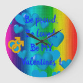 Grande Horloge Ronde Rainbow Love (Recto)