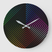 Grande Horloge Ronde Rainbow Prism On Black (Recto)