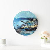 Grande Horloge Ronde Rainbow Trout Fly (Maison)