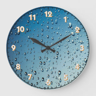 Grande Horloge Ronde Raindrops