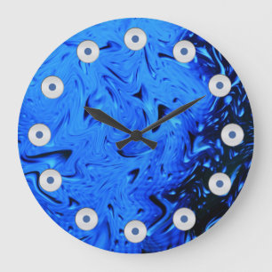 Grande Horloge Ronde Raindrops de Shirley Taylor