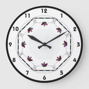 Grande Horloge Ronde Raisins Art déco