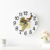 Grande Horloge Ronde Raisins de Riesling Or (Maison)