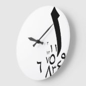 Grande Horloge Ronde Rakam Randomness Noir (Angle)