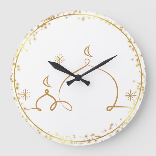 Grande Horloge Ronde Ramadan Karim Wall Clock (Recto)