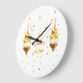 Grande Horloge Ronde Ramadan Mubarak Wall Clock (Angle)