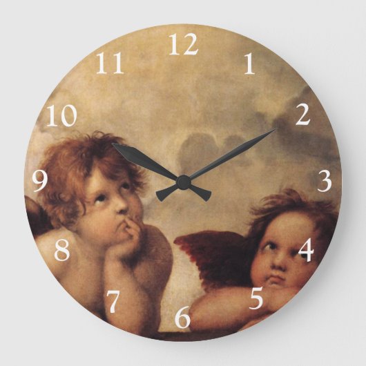 Grande Horloge Ronde Raphaël,Chérubin de la Sixtine (Recto)