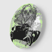 Grande Horloge Ronde Rat Rod Skull (Angle)