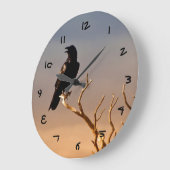Grande Horloge Ronde Raven on Sunlit Tree Branches, Grand Canyon (Angle)