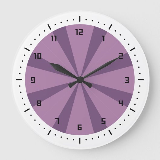 Grande Horloge Ronde Rayon de soleil pourpre et violet (Recto)