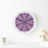 Grande Horloge Ronde Rayon de soleil pourpre et violet (Maison)