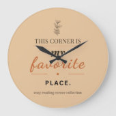 Grande Horloge Ronde Reading Corner Analogue Wall Clock (Recto)