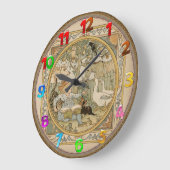 Grande Horloge Ronde Reading fun Wall Clock (Angle)