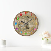 Grande Horloge Ronde Reading fun Wall Clock (Maison)