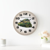 Grande Horloge Ronde Reading Railroad GP-30 #3601 Wall Clock (Maison)