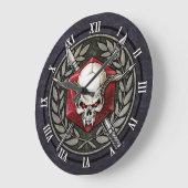 Grande Horloge Ronde ReaperCon 2019 - Logo de Wall Clock (Angle)