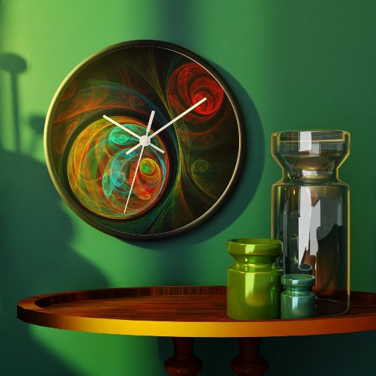 Grande Horloge Ronde Rebirth Blue Abstract