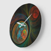 Grande Horloge Ronde Rebirth Blue Abstract (Angle)