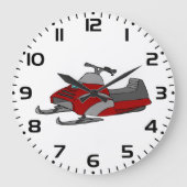 Grande Horloge Ronde Red and Gray Snowmobile (Recto)