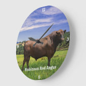 Grande Horloge Ronde Red Angus Bull (Angle)