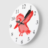 Grande Horloge Ronde Red Bird (Angle)