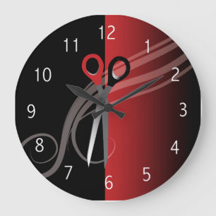 Grande Horloge Ronde Red & black hair Clock