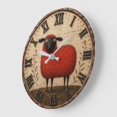 Grande Horloge Ronde Red Sheep (Angle)