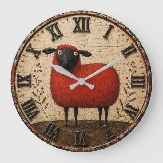 Grande Horloge Ronde Red Sheep (Recto)