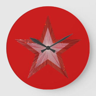 Grande Horloge Ronde Red Star