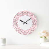 Grande Horloge Ronde Red Waves "Seigaiha" WAGARA (Maison)