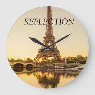 Grande Horloge Ronde Réflexions Eiffel