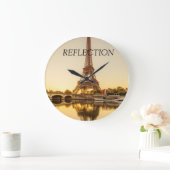 Grande Horloge Ronde Réflexions Eiffel (Maison)