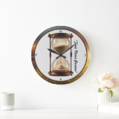 Grande Horloge Ronde "Réflexions en verre horaire" (Maison)