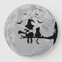 Regarder fixement l'horloge murale de lune