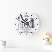 Grande Horloge Ronde Règle des ingénieurs (Maison)